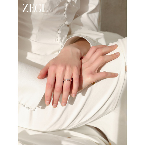 ZENGLIU滿天星戒指女小衆設計秋冬輕奢高級感玫瑰金鈦鋼食指素戒 ZENGLIU滿天星戒指女小衆設計秋冬輕奢高級感玫瑰金鈦鋼食指素戒