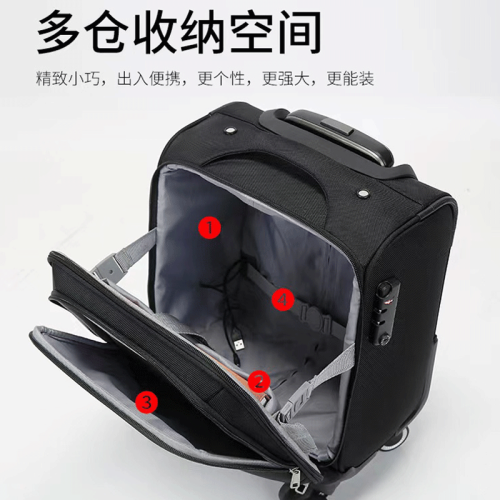 登機箱小型16寸輕便拉桿箱萬向輪旅行箱密碼箱行李箱布箱軟箱18寸