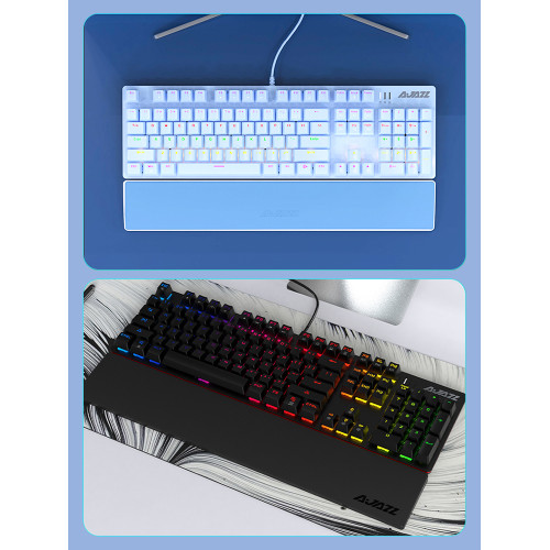 機械鍵盤手托皮質護腕手腕墊鍵盤掌托手拖鍵87鍵98鍵104護拖腕托