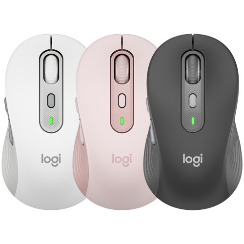 羅技M750/L無線藍牙滑鼠靜音辦公商務雙模筆記型電腦MAC可用拆包