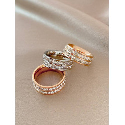 滿天星戒指女小衆設計情侶對戒滿鑽鈦鋼戒指女ins潮冷淡風食指環