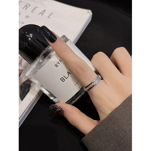 滿天星戒指女小衆設計情侶對戒滿鑽鈦鋼戒指女ins潮冷淡風食指環