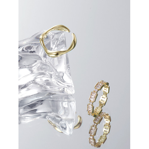 VOYAGE兩件套輕奢金色戒指女小衆設計高級感食指女生指環對戒情侶 VOYAGE兩件套輕奢金色戒指女小衆設計高級感食指女生指環對戒情侶