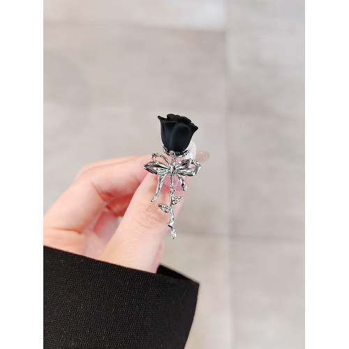 LYNNROMAN個性小衆荊棘玫瑰戒指女高級感食指戒冷淡風開口戒指環