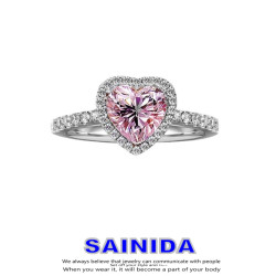 兒童戒指女輕奢高級感寶石水晶鑽石愛心公主女童女孩寶寶生日禮物