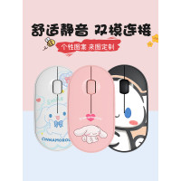 玉桂狗筆記型電腦桌上型機藍牙滑鼠無線靜音適用於蘋果華爲聯想小米