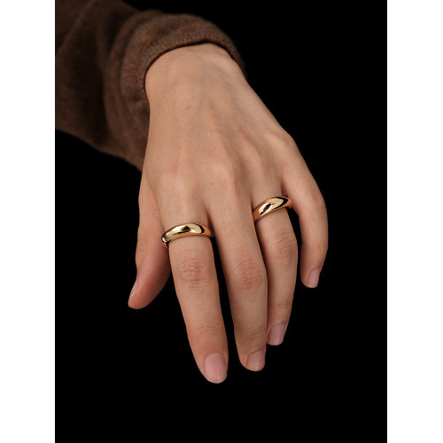 【CnHnOn 脂肪商店】高保色雕塑感立體圓環曡戴簡約時髦戒指