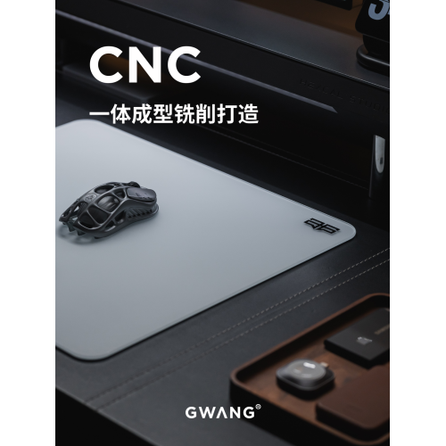 GWANG流明全鋼化微蝕刻全底膠電競FPS專用高速玻璃滑鼠墊APEXCSGO