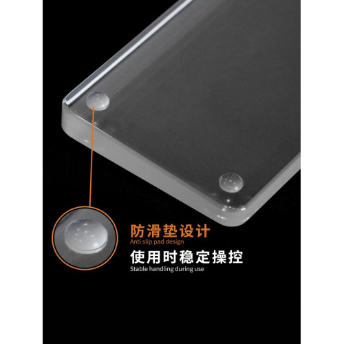 鍵盤手托護腕墊亞克力磨砂透明機械鍵盤掌托碗托防汗滑鼠托手腕墊