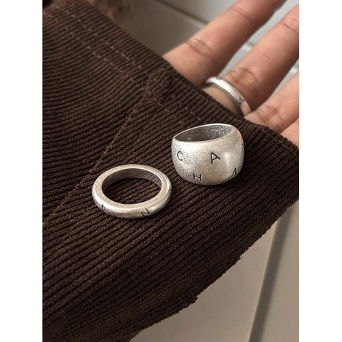 老錢風復古銀色戒指女輕奢小衆設計高級感中古食指戒情侶對戒指環