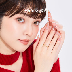 DODOGOGO竹節戒指小衆設計高級感2026新年紅色氣質開口戒輕奢指環