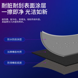 ROG月石玩家國度鋼化磨砂玻璃滑鼠墊塗層9H玻璃電競遊戯桌墊復刻
