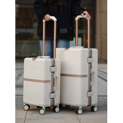 行李箱拉桿箱女2025新款男學生鋁框旅行箱萬向輪20登機密碼皮箱子