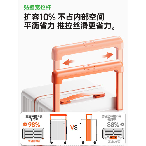 行李箱大容量寬拉桿2026新款女側開深倉28寸加厚耐用30密碼旅行箱 行李箱大容量寬拉桿2026新款女側開深倉28寸加厚耐用30密碼旅行箱