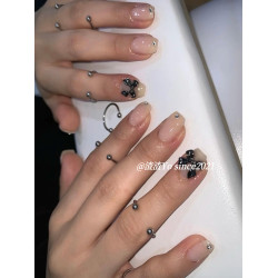 渣渣Yo韓系ins小衆穿孔開口銀色圓珠曡戴關節戒指個性簡約指環女