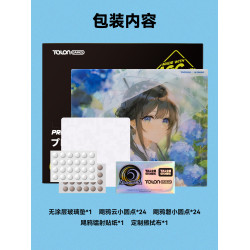 TALONGAMES颶鴉無塗層二次元玻璃滑鼠墊P2 渚Nagisa 冰白 曉獅