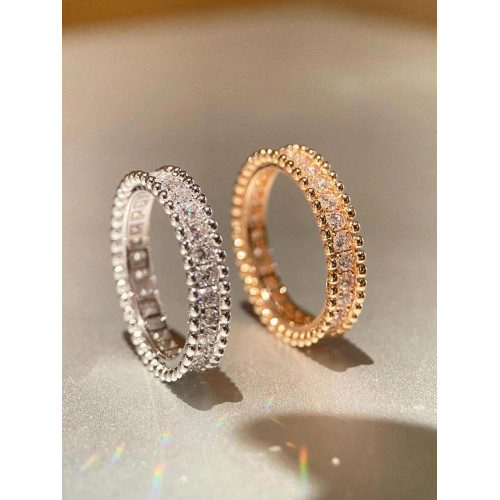 滿鑽珠珠交叉排鑽戒指女18K輕奢高級感麻花邊指環【趙麗穎同款】