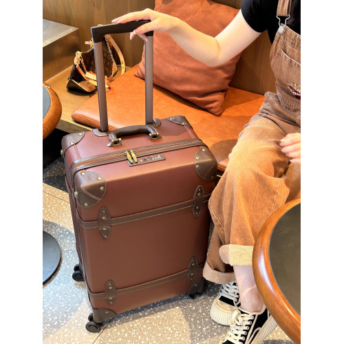 角一七古著復古行李箱學院風拉桿箱學生旅行箱商務登機2026寸男女