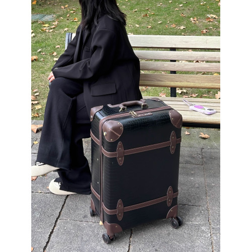 角一七古著復古行李箱學院風拉桿箱學生旅行箱商務登機2026寸男女