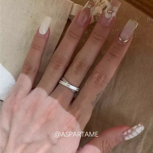 阿斯巴甜 水星記小雙環~中古vintage拉絲星芒戒指輕奢高級感指環