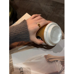 十裡間【虎眼石戒指】簡約百搭中古開口亮晶晶水滴中戒指環