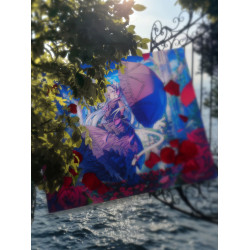 AbyssGaming嵐玉/紅玉二次元鋼化玻璃滑鼠墊電競遊戯FPS專用超大