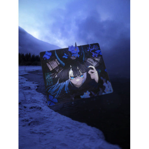 AbyssGaming嵐玉/紅玉二次元鋼化玻璃滑鼠墊電競遊戯FPS專用超大