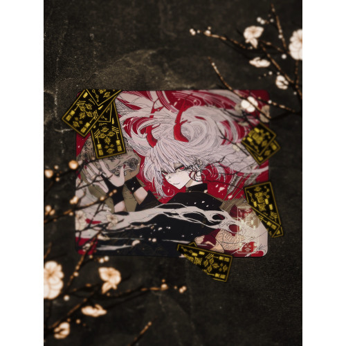 AbyssGaming嵐玉/紅玉二次元鋼化玻璃滑鼠墊電競遊戯FPS專用超大