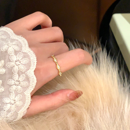 新年絕美手飾紅色滴釉菱格水鑽戒指輕奢高級感食指戒開口戒配飾 新年絕美手飾紅色滴釉菱格水鑽戒指輕奢高級感食指戒開口戒配飾