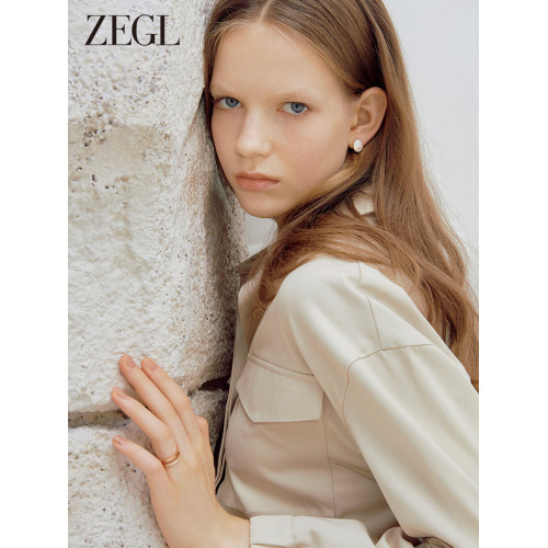 ZENGLIU玫瑰金輕奢羅馬數字鈦鋼食指戒指女秋冬小衆設計情侶對戒