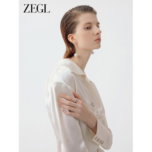 ZENGLIU交叉戒指女輕奢小衆設計精緻簡約冷淡風個性秋冬食指戒子