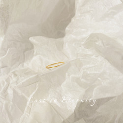 【Eternity】巨細！洗手免摘 美國18K金色簡約關節戒指曡戴尾戒