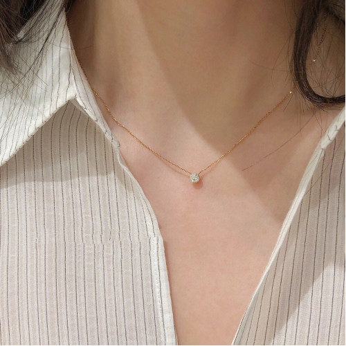 敲精緻!不掉色!水鑽mini隱形鎖骨鍊鍍金項鍊女高級感小衆簡約氣質 敲精緻!不掉色!水鑽mini隱形鎖骨鍊鍍金項鍊女高級感小衆簡約氣質