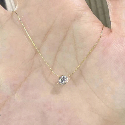 敲精緻!不掉色!水鑽mini隱形鎖骨鍊鍍金項鍊女高級感小衆簡約氣質 敲精緻!不掉色!水鑽mini隱形鎖骨鍊鍍金項鍊女高級感小衆簡約氣質