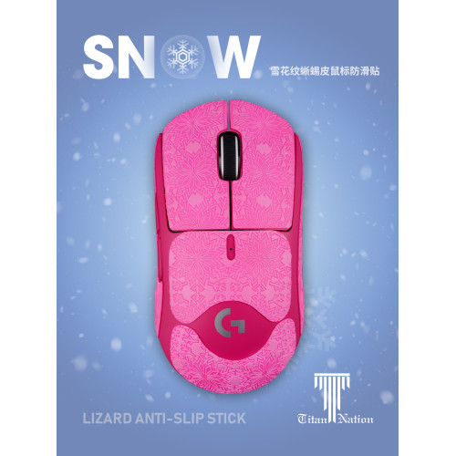 泰坦國度蜥蜴皮滑鼠防滑防汗貼適用於GPW/GPW2/GPW3毒蝰雪花紋