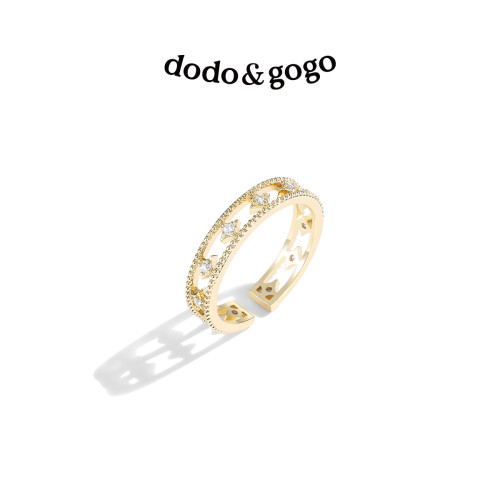 小衆時尚組合曡戴戒指女開口戒氣質網紅個性食指關節指環戒子飾品