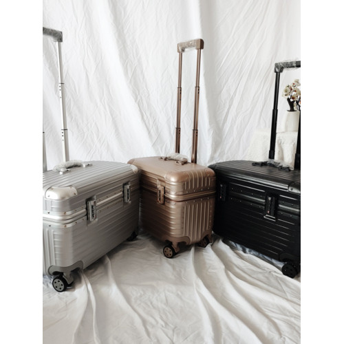 出口日本18寸鋁框拉桿箱女行李箱登機攝影箱男旅行萬向輪上開蓋箱