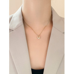 輕奢項鍊女款2026新款女高級設計感小衆毛衣鏈鎖骨鍊精緻吊墜配飾