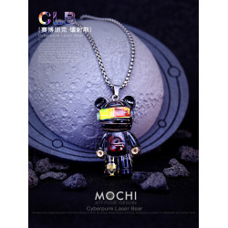 MOCHI潮流龐克小熊項鍊百搭嘻哈男生吊墜高級感掛件配飾炫酷禮物