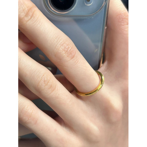 可水洗不掉色！輕奢高級感磨砂鈦鋼戒指女小衆2026年新款食指戒