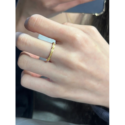 可水洗不掉色！輕奢高級感磨砂鈦鋼戒指女小衆2026年新款食指戒