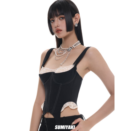 【明星同款】SUMIYAKI復古美式多層珍珠項鍊曡戴小衆頸鏈明星同款