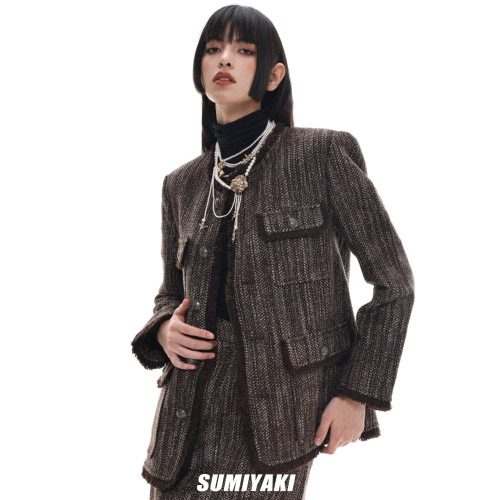 【明星同款】SUMIYAKI原創美拉德美式珍珠項鍊重工小衆個性毛衣鏈