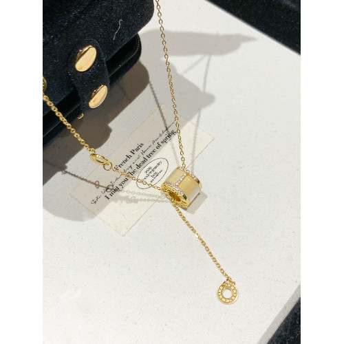 貓眼石小蠻腰項鍊女款2025新款流蘇鎖骨鍊鈦鋼項鍊輕奢小衆首飾品