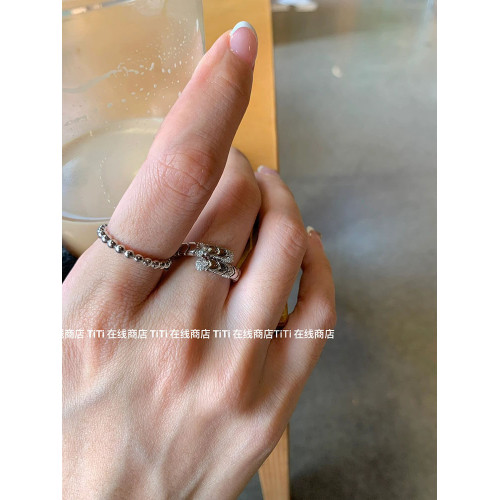 「曡帶YYDS」中古風蛇形碎鑽戒指開口時尚高級感百搭小衆指環女