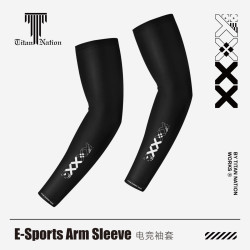 泰坦國度FPS遊戯專用電競冰袖吸汗透氣絲滑袖套csgo瓦羅蘭特冰袖