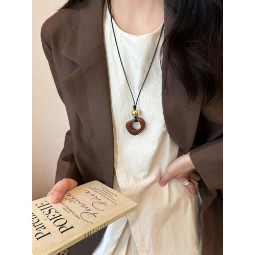 駱駝骨吊墜項鍊女輕奢氣質高級感長款秋冬毛衣鏈2025新款裝飾配飾