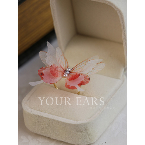 YOUR EARS原創手作蝴蝶開口式指環仙氣古風誇張戒指小衆 YOUR EARS原創手作蝴蝶開口式指環仙氣古風誇張戒指小衆