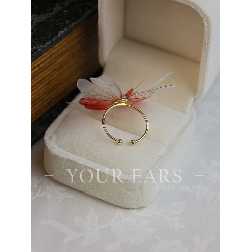 YOUR EARS原創手作蝴蝶開口式指環仙氣古風誇張戒指小衆 YOUR EARS原創手作蝴蝶開口式指環仙氣古風誇張戒指小衆