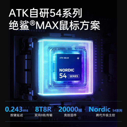 ATK 烈空F1V2中小手無線滑鼠輕量化遊戯電競辦公旗艦人體工學裂空